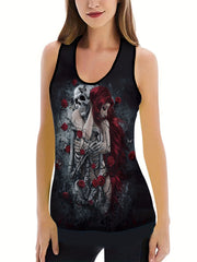 Women's Plus Size Halloween Sports Outfits Set