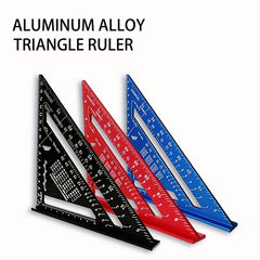 7Inch Triangle Ruler Aluminium Carpenter Set Square Angle Woodworking Tools