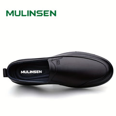 Men's Soft Sole PU Leather Loafer Shoes Non-slip Slip On Shoes