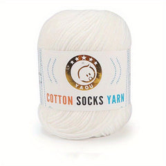 3 Strands Milk Cotton Wool Thread for Crocheting and Knitting DIY Doll Sweater