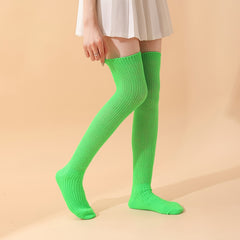 Solid Thigh High Socks Women's Stockings & Hosiery