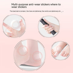 4pcs Transparent Heel Stickers Anti-grinding Cover High-heeled Shoes Sticker