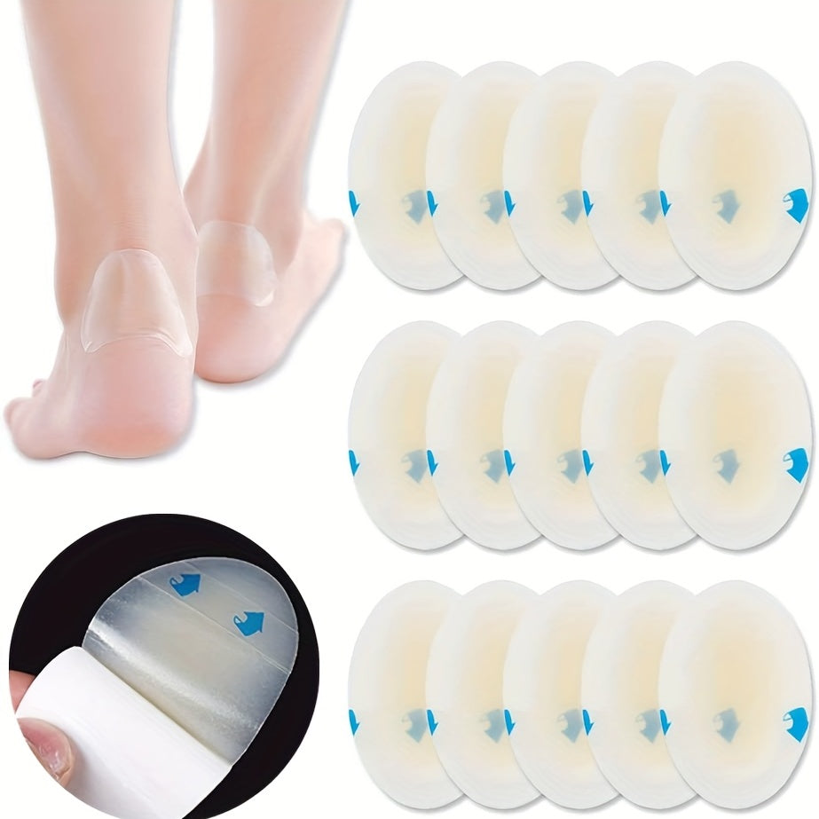 15pcs Waterproof Gel Blister Pads Ultra Thin Cushions for Fingers Toes Heels