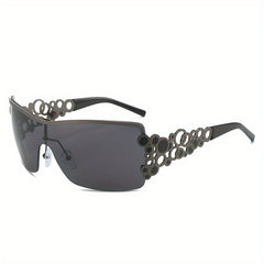 Y2K Wrap Around Sunglasses UV400 for Beach Party Club