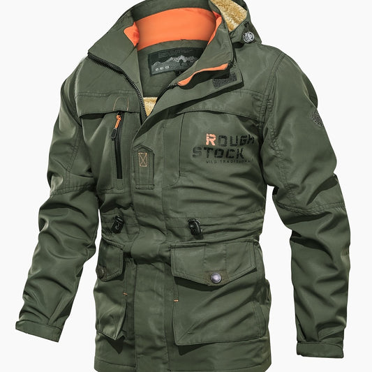 Men's Thickened Hooded Cotton Padded Jacket Coat