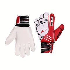 Kids Soccer Goalkeeper Gloves Non Slip Latex Finger Protection