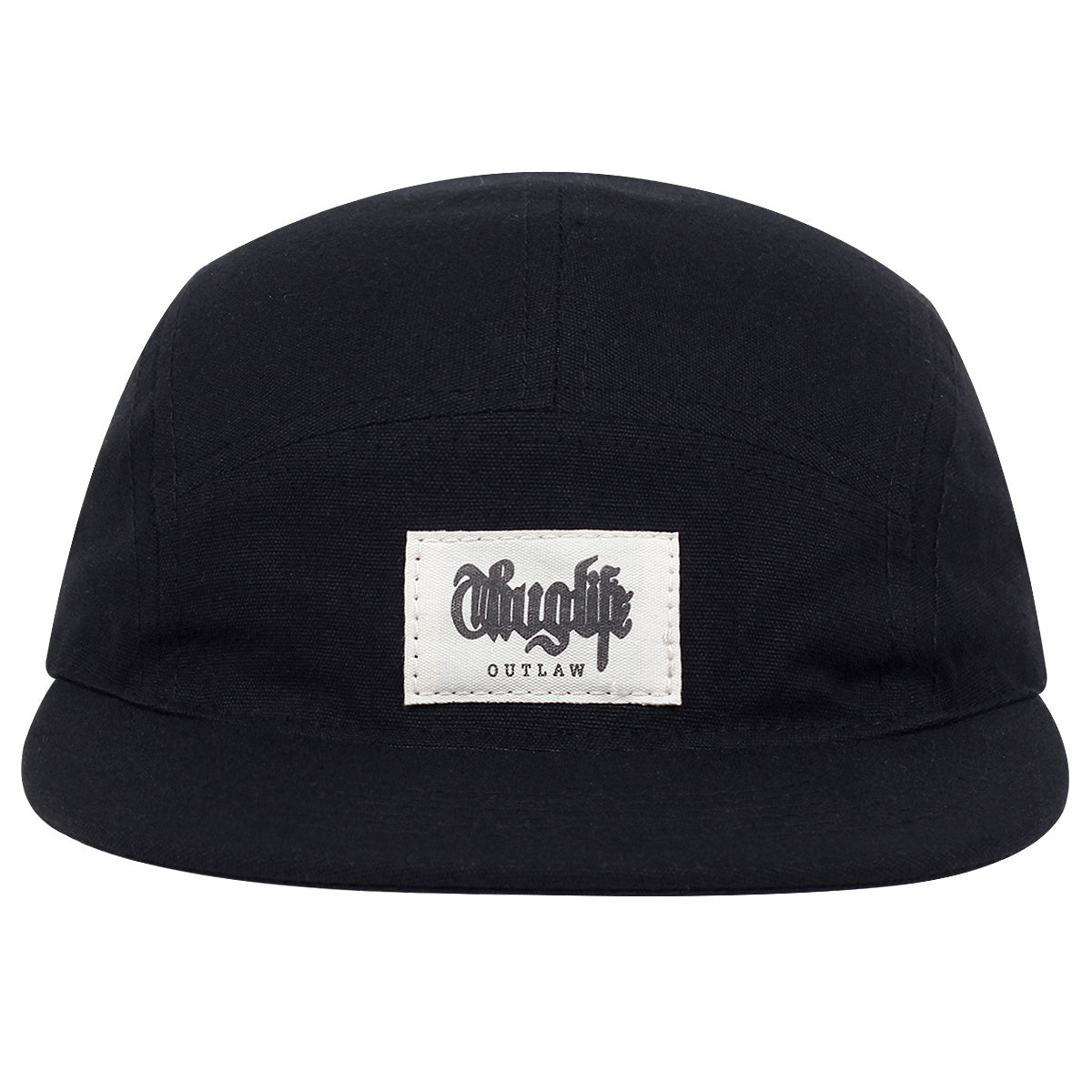 Men's Casual Letter Stitched Mark Fitted Cap Brim Hat