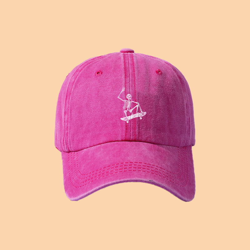 Skateboard Skull Cap with Printed Design
