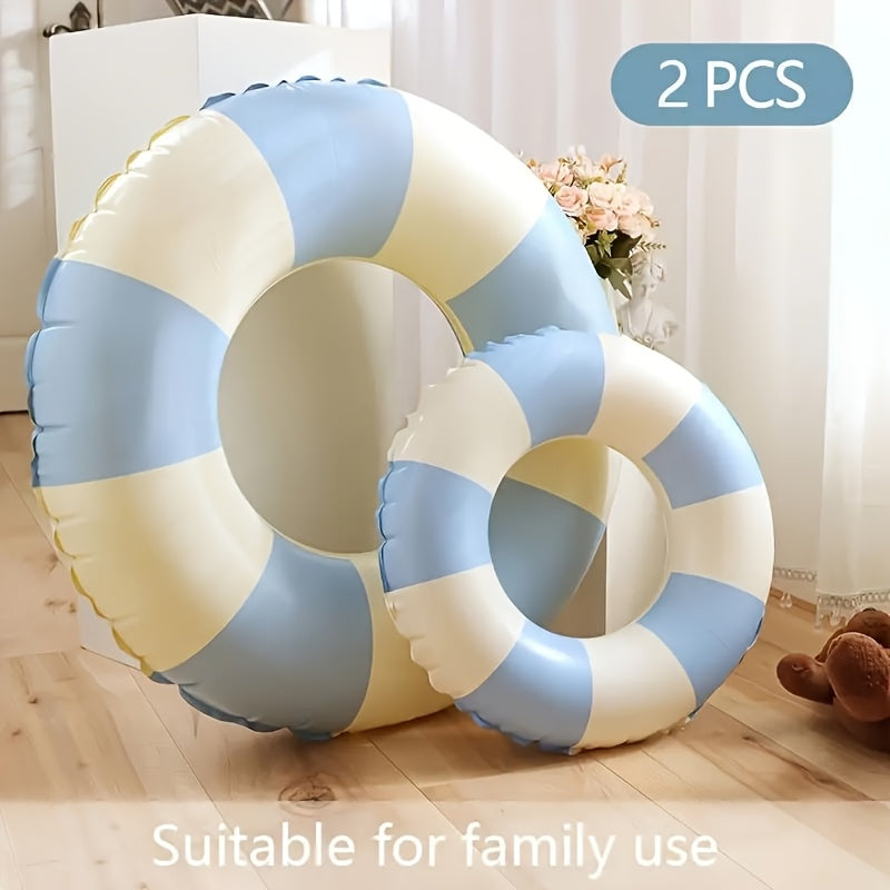2pcs Inflatable Swimming Rings for Adults Kids Pool Seaside Beach