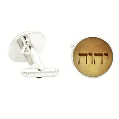 Tetragrammaton Symbol Cufflinks for Men Suit Shirt
