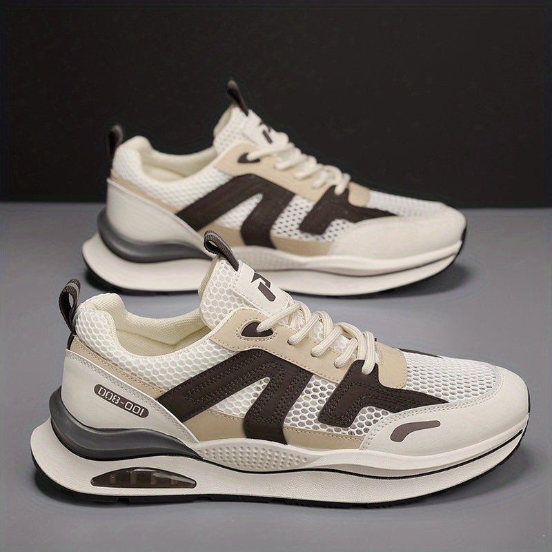 Men's Air Cushion Lace-up Sneakers Athletic Shoes