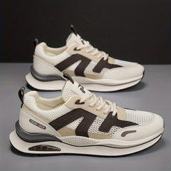 Men's Air Cushion Lace-up Sneakers Athletic Shoes