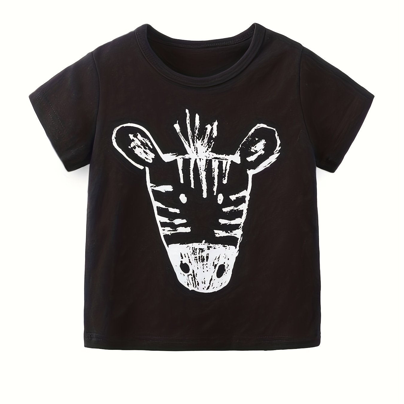 Kids Cartoon Graphic T-shirt Short Sleeve Summer Top