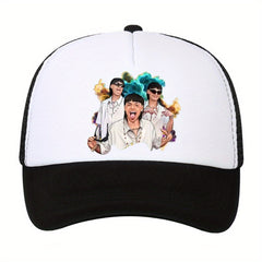 Men's Cartoon Print Baseball Hat Hip Hop Sunshade Dad Truck Hat