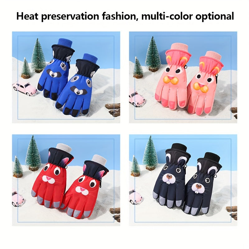 Waterproof Windproof Cartoon Skiing Gloves