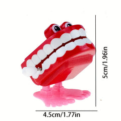 3Pcs Clockwork Jumping Teeth Toys with Eyes Christmas Children'S Toys