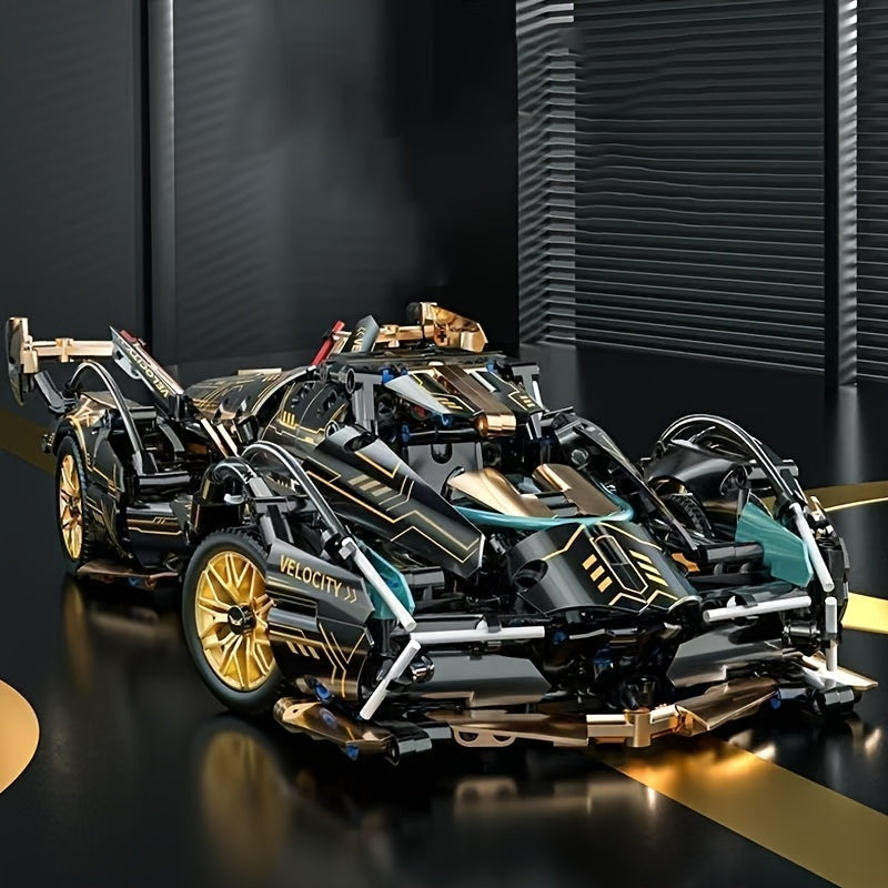 14 Supercar Building Blocks Model High Tech Racing Car Kit