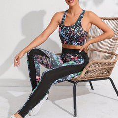 Graffiti Sports Tank Top & Leggings Set