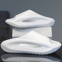 Men's Cloud Slides Casual Open Toe Slippers for Indoor Outdoor