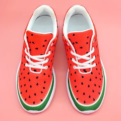 Watermelon Print Lightweight Running Shoes Funny Design