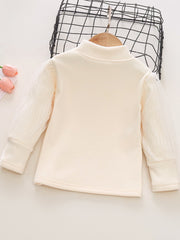 Girls' Solid Turtleneck Pullover Sweater