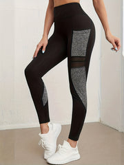 Clock Lip Lifting High Elastic Fitness Sports Pants