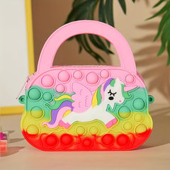 Pony Handbag Silicone Coin Purse Bubble Toy Girls