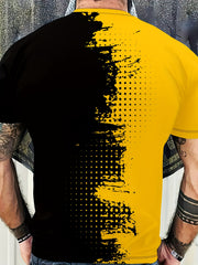KING Crown Print Men's Short Sleeve T-shirt Autumn Stylish Tees