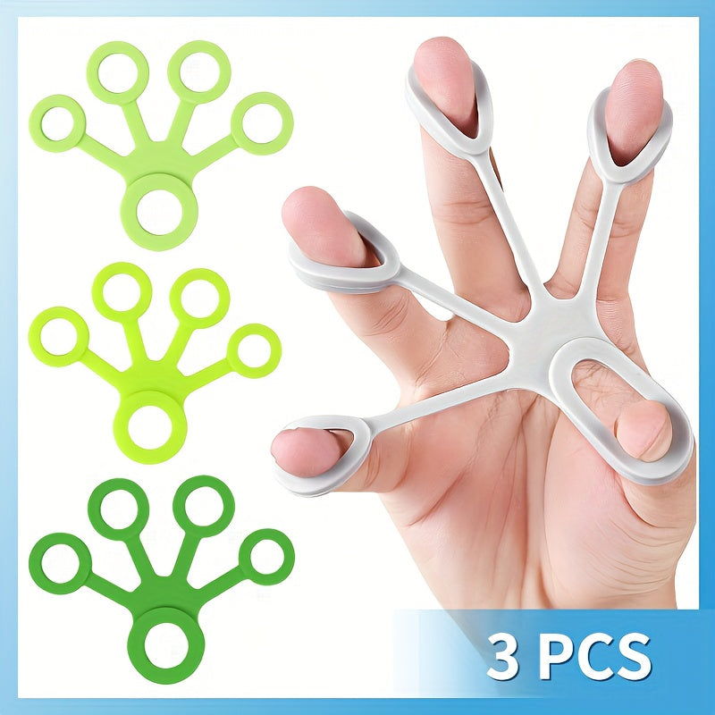 3pcs Five Fingers Training Bands Hand Grip Strengtheners