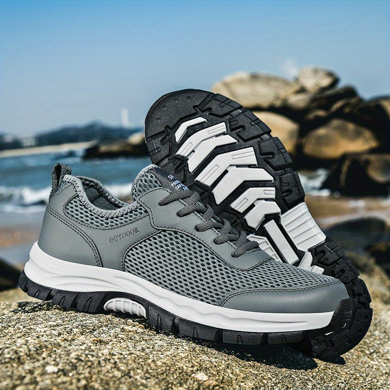 Men's Breathable Mesh Sneakers for Hiking Climbing