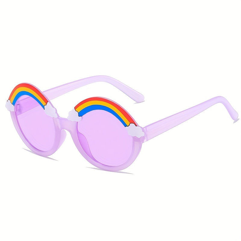 Rainbow Shaped Frame Sunglasses UV Protection Decorative Accessories