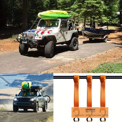 10pcs Soft Loop Tie Down Straps for Securing ATV UTV Motorcycles