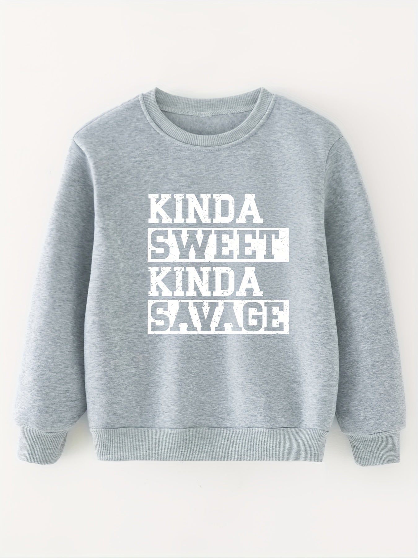 Baby Boys Letter Graphic Pullover Sweatshirt Top