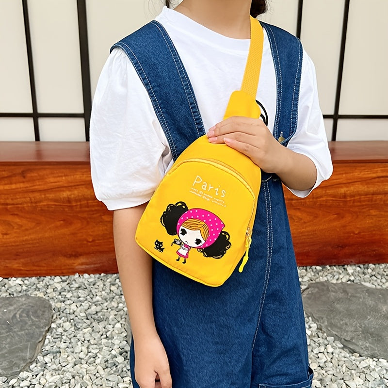 Cartoon Small Chest Bag For Travel Casual Diagonal Shoulder Bag Crossbody Bag