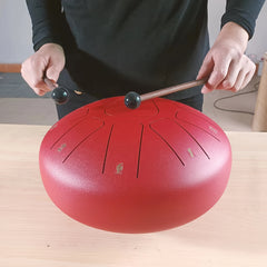 Steel Tongue Drum Percussion with Loud Hollow Sound - 25cm - 11 Tones