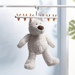 Hat And Scarf Organizer with Clothes Rack and Clips