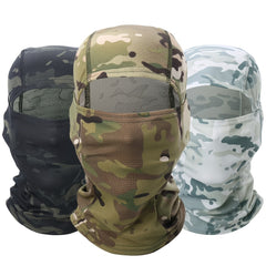 Camouflage Balaclava Hood for Outdoor Sports - Breathable Full Face Mask