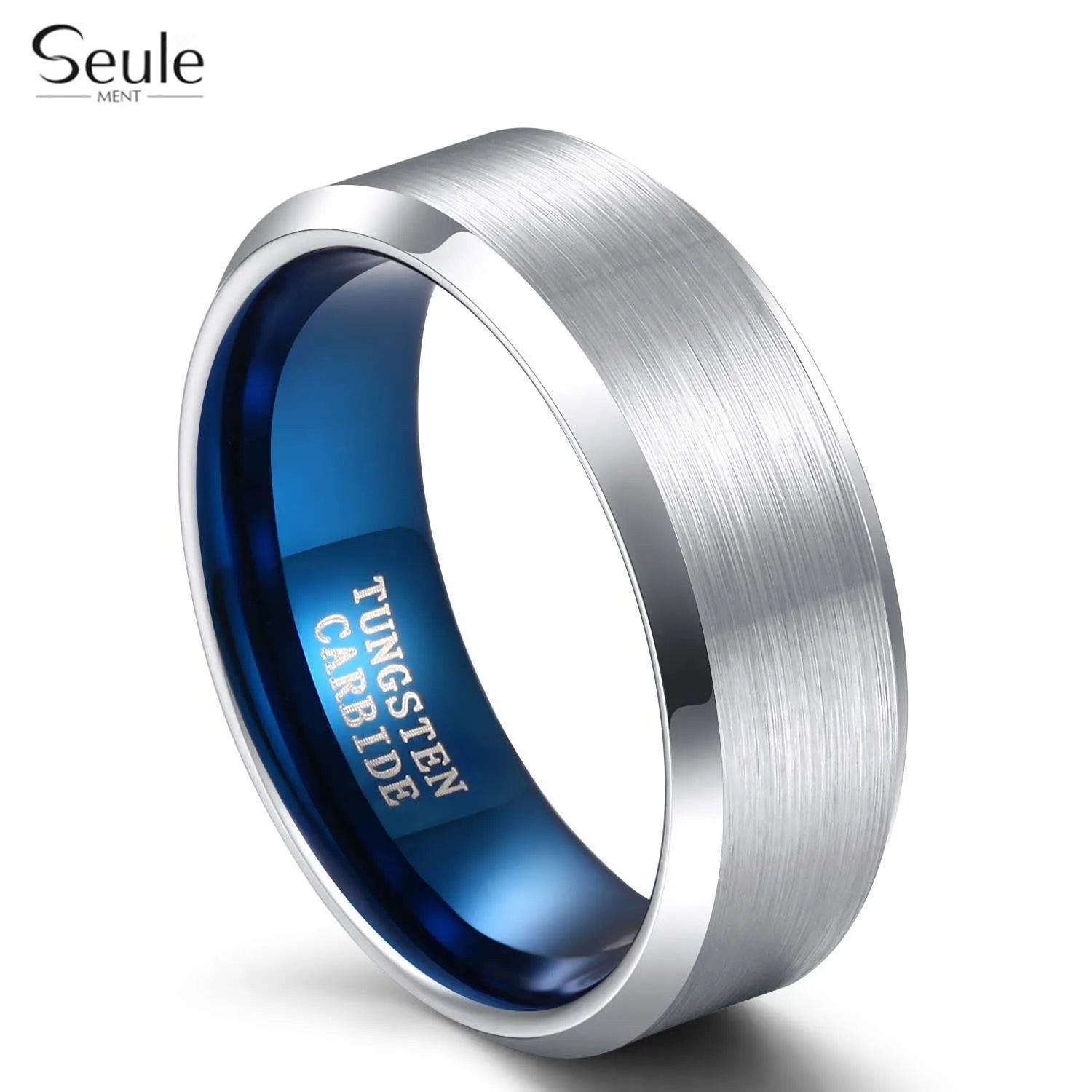 4mm 6mm 8mm Couple Tungsten Steel Ring