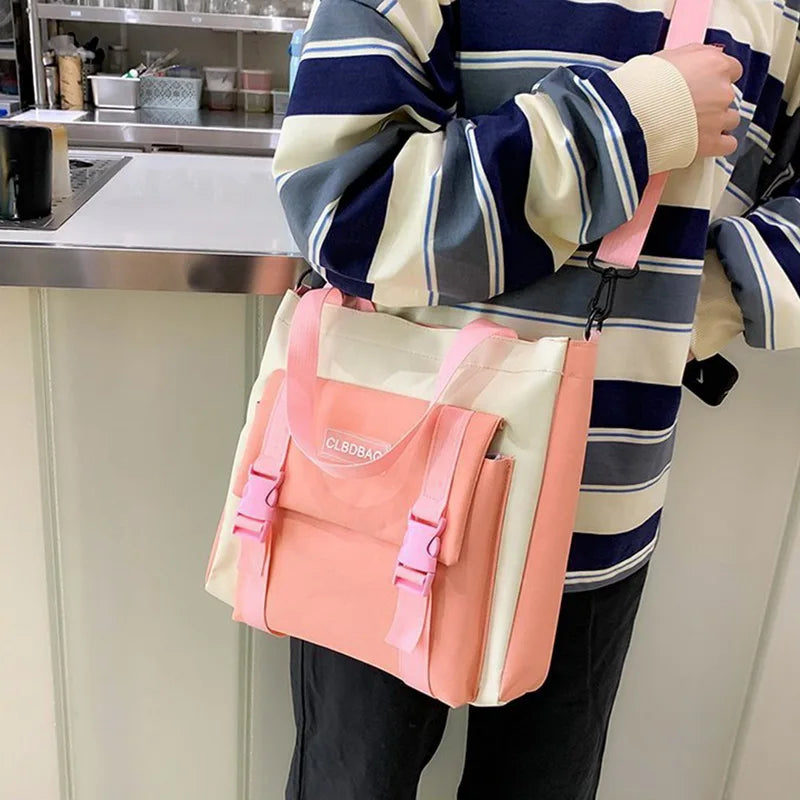 Canvas Schoolbags For Teenage Girls Backpack Women Student School Bags