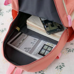 Canvas Schoolbags For Teenage Girls Backpack Women Student School Bags