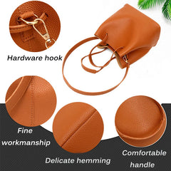 4pcs Women Shoulder Bags Crossbody Handbag Purse Clutch Wallet Set