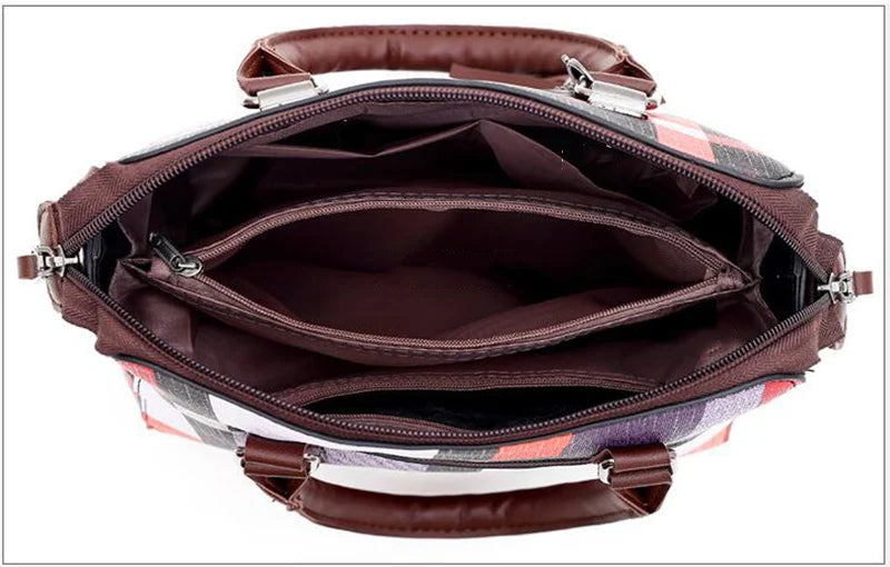 4pcs/Set Women Composite Bags High Quality PU Leather Shoulder Messenger