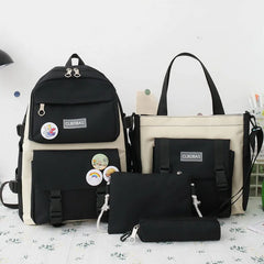 Canvas Schoolbags For Teenage Girls Backpack Women Laptop Rucksack School Bags