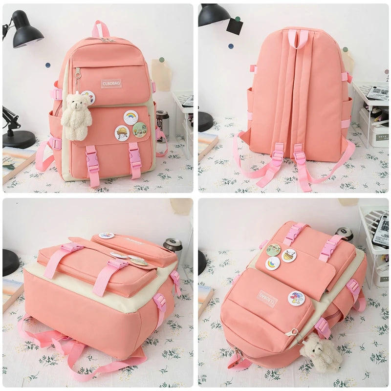 Canvas Schoolbags For Teenage Girls Women Backpacks Laptop Backpack For Boys