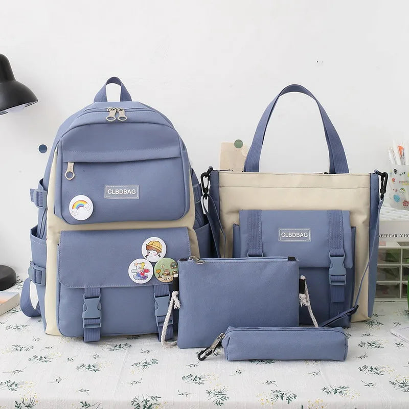 Canvas Schoolbags For Teenage Girls Women Backpacks Laptop Backpack For Boys