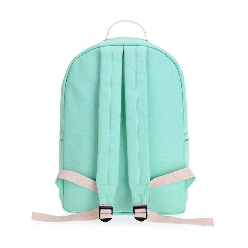 Canvas Women Backpacks Schoolbag Teenager Girls Rucksack Moclila Sac