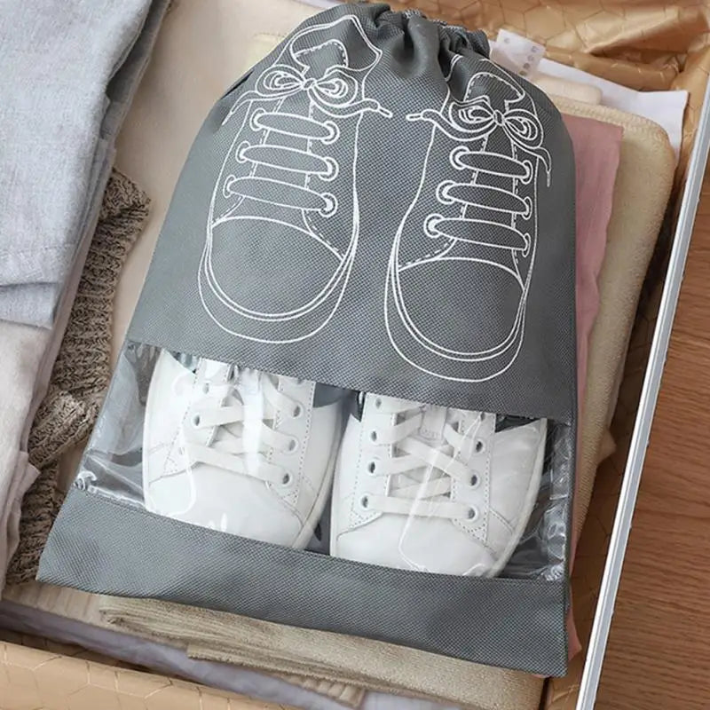 Shoes Storage Bag Closet Organizer Portable Waterproof Pocket