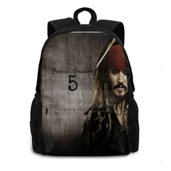 Pirates of the Caribbean Backpack for Men Women Girls Teenage Johnny Depp