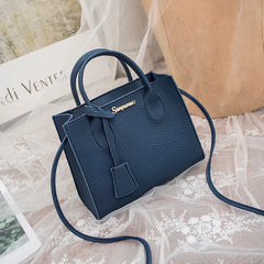 Women PU Leather Shoulder Bag with Top Handle