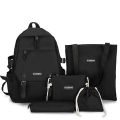 Canvas Travel Bookbags Teen Student Shoulder Bag Casual Backpacks